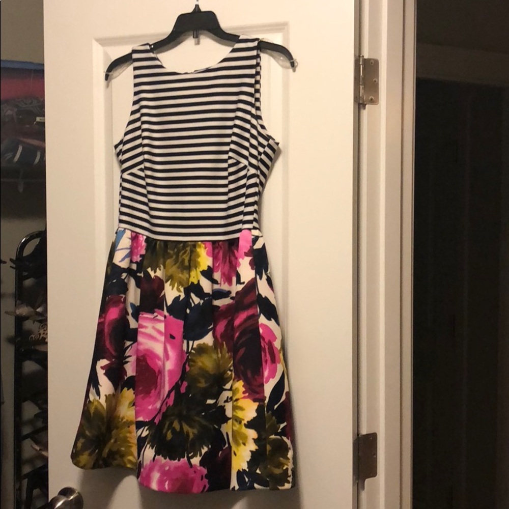 Mid length summer floral dress